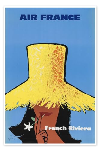 Poster La Côte d'Azur Air France 40 x 60 cm pour habiller un mur vide