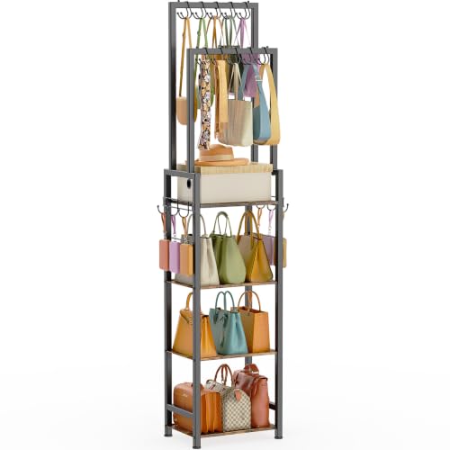 4-Tier Double Rod Purse Rack