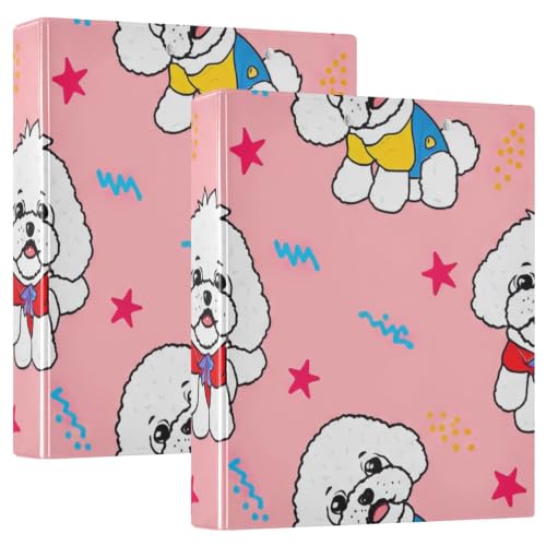 Classeur à anneaux décoratif motif chien idéal pour embellir votre bureau universitaire