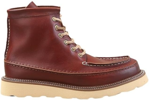 Men's Retro Lace-up Casual High-top Stitching Car Design Workwear Boots Height-enhancing Breathable Waterproof Suitable for Business Offices