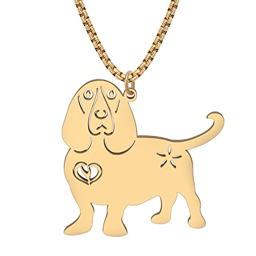 Pendentif plaqué or 18K et collier de chien pour sceller votre amour