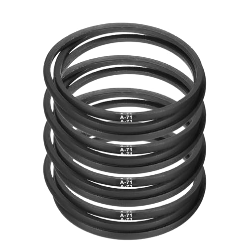 Image of uxcell 4pcs A71 or 4L730 Classic Wrapped Rubber V-Belt, 71 inch(1800mm) Inside Circumference, A Profile V Belt