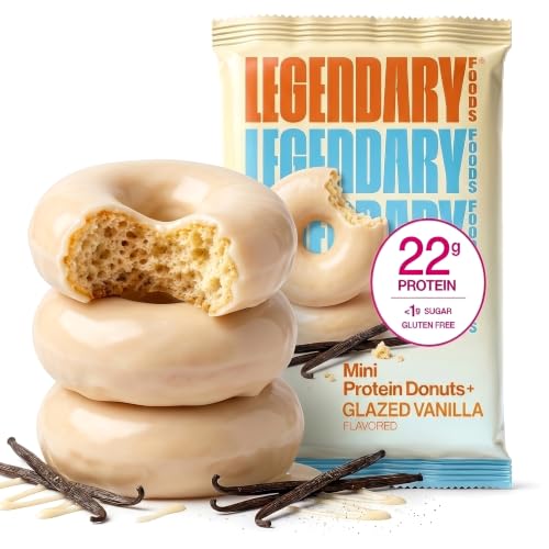 Legendary Foods High Protein Donuts Glazed Vanilla Low Carb Low Sugar