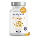 Produktbild Omega 3 Kapseln Hochdosiert - 3000mg Fischöl (Triglycerid-Form) - 240 Kapseln mit Vitamin E (Antioxidans) zur idealen Ergänzung von EPA & DHA - Reines Omega3 Fischöl  Laborgeprüft