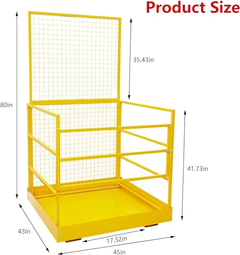 image for Towallmark Foldable Forklift Safety Cage 43