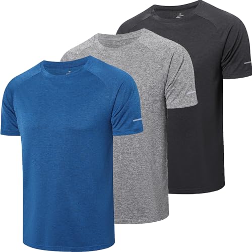 T-shirt d'entraînement running et fitness lot de 3 mailles respirantes S