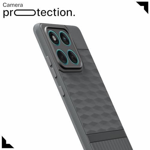 Image of Outlouders Back Cover for Motorola Moto Edge 60 5G / Motorola Moto Edge 60 Fusion 5G | Full Camera Protection | TPU Soft Flexible Shockproof Bumper Case (Grey)