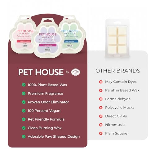 Image of Pet House Elderberry Jam Wax Melts - Long-Lasting Scented Fall Wax Melts for Warmer, Plant Based, Pet Friendly Pack of 2