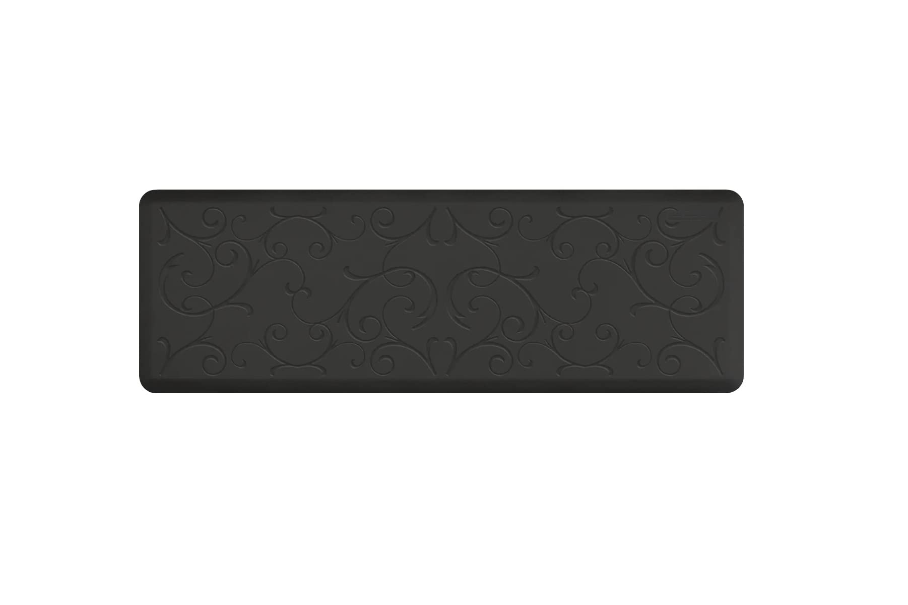 WellnessMats Bella Collection Anti-Fatigue Floor Mat, Black, 72