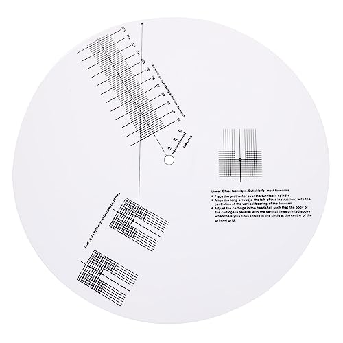 ビニールレコーダーピックアップキャリブレーション分度??器スタイラスオフセット検出アクリル ターンテーブル用1個