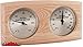 Produktbild Weigand NELINPELI Thermometer - Hygrometer Kombination I Nachjustierbar I Nebeneinander angeordnet I In schönem Holzrahmen I Sauna I Saunazubehör