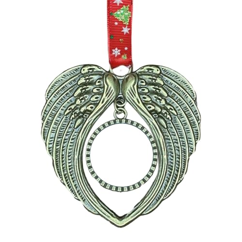 Cadre Colgante Foto De Navidad: De Aleación Conmemorativa con Cinta Adhesiva, Gancho De Árbol De Navidad, Auto, Ventana, Puerta | Decoración De Recuerdos Foto De 25 Mm para Familiares Y