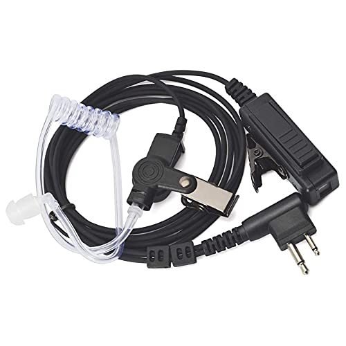 Sujurio Auricular de Seguridad con Tubo AcúStico Encubierto MicróFono PTT Compatible para CP040 DP1400 GP68 GP88