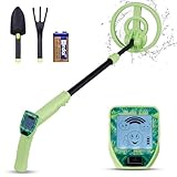Metal Detector for Kids, National Geographic Kit Adjustable 26.3”-36.6” Kids Metal Detector with Funny LCD Display & 6.5” Waterproof Search Coil, Lightweight Gold Detector, Gift for Boys & Girls