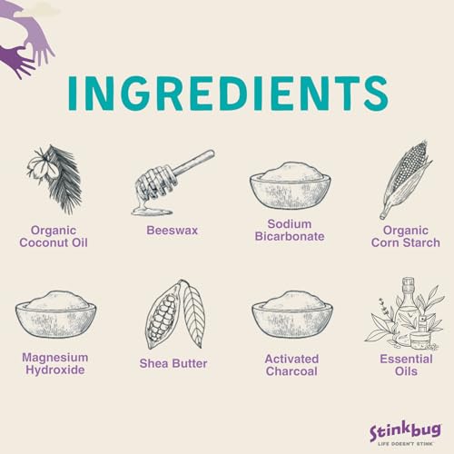 Stinkbug NaturalsTangerine Spice Natural Deodorant Aluminum Free No Parabans, 2.1 oz