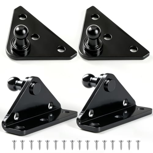 Supports de levage à ressort à gaz Vepagoo 13mm en lot de 4 pièces noires