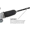 Speedway Motors 1982-88 High-Flow T-Bird Power Steering Rack & Pinion for Mustang II Crossmembers, Includes AN -6 Adapters, Direct Fit Upgrade, Superior Build Quality