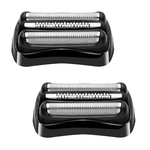 ACWOO Têtes de Rasoir de Rechange Series 3, 2PCS 21B Grille Rasoir Braun Remplacement Serie 3, Tête de Rasoir Électrique Tête Accessoires pour Rasoirs...