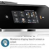 Philips 2300-4 Series Automatic Espresso Machine, Modern Color Touch Screen, LatatteGo Milk System, SilentBrew, Ceramic Grinder, AquaClean, White Chrome (EP2333/40) - 6
