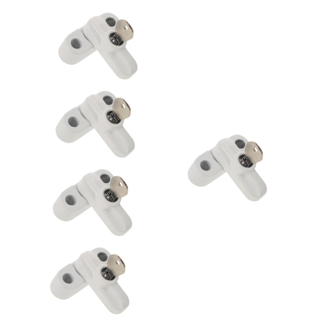 Lot De 5 Serrures De Fenêtre En Métal Serrures À Guillotine Serrures De Fenêtre En Vinyle Pour Fenêtres Coulissantes Verticales Pour Enfants Serrures De Fenêtre À Guillotine