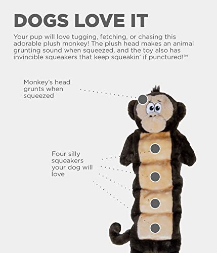 Image of Outward Hound Squeaker Palz Plush Monkey Dog Toy, XL