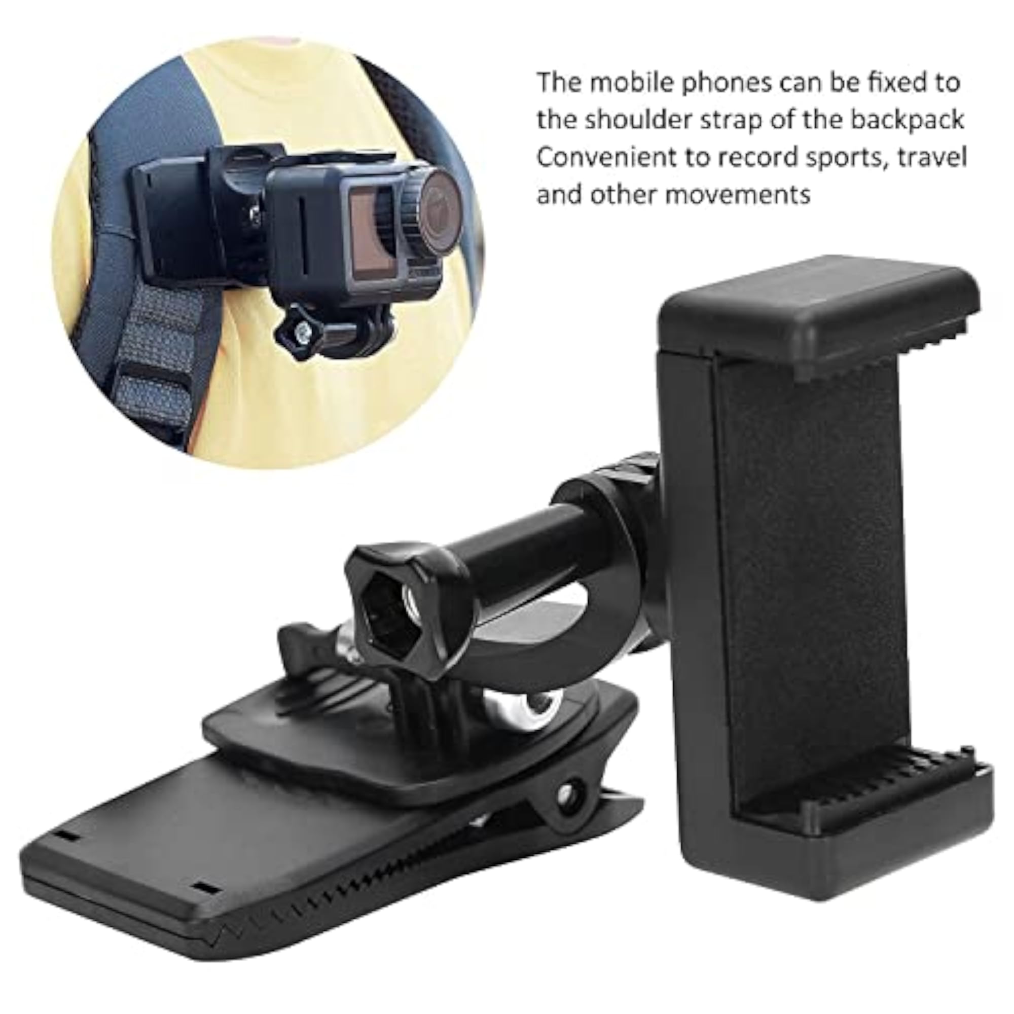 Set of 2 Backpack Fixed Bracket, Durable Clip Holder