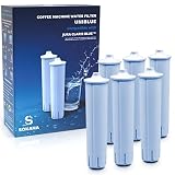 SOKANA 6 Wasserfilter CMF001 Claris Blue Ersatz für Kaffemaschinen Jura Impressa A1 A5 A9 F8 F50 Classic ENA 4 C50 J9 J90 Z7 GIGA 5, TÜV SÜD Zertifizierte