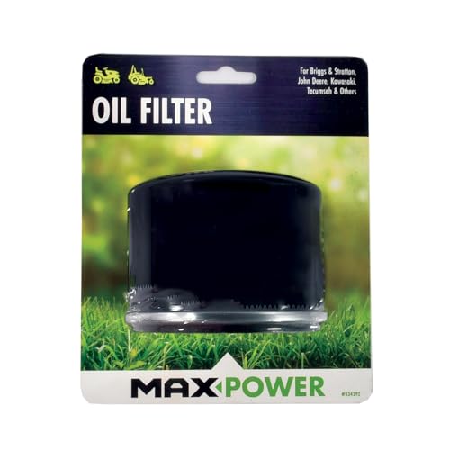 MaxPower 334292 OIL FILTER FOR BRIGGS & STRATTON, JOHN DEERE, KAWASAKI REPLACES OEM NUMBERS 492932S, 5049, AM125424, GY20577, 49065-7007