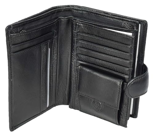 Porte-passeport cuir véritable noir A310 portefeuille cartes notes