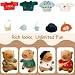 TITQWOP 10 Pcs Capybara Plush Toy Set Cute Capybara Stuffed Animal with 9 Clothes and Accessories Dress Up Soft Plush Doll Ideal Gift for Kids