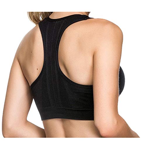 Top Nadador Fitness S/Costura Dupla Face Reforçado Sustentação S/Bojo Academia Tamanho:G;Cor:Preto -