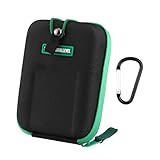 Lueear ゴルフ距離計ケース,距離計ケース - 耐摩耗性距離計ハードケース - カラビナベルトクリップ付きEVAバッグ、ほとんどの距離計用防水距離計収納ボックス