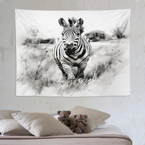 DCCCY Cebra Tapiz para sala de estar, decoración de pared colgante para dormitorio, 150 x 200 cm