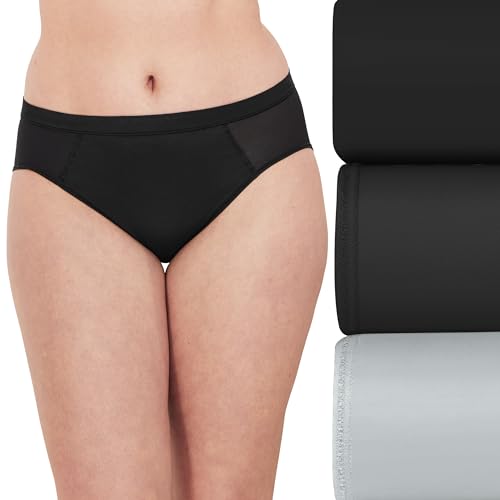 Sous-vêtements pour femme en maille haute et culotte lisse en U lot de 3