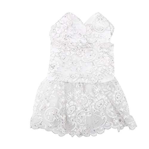Vestito Tutù Principessa Per Cani E Gatti | Abito In Tulle Rosa Con Pois, Maniche Fluide E Volant, Perfetto Per Feste E Compleanni