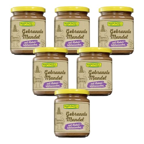 Rapunzel Bio Gebrannte Mandel mit Kokosblütenzucker (6 x 250 gr)