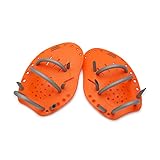 Zoggs Unisex-Adult Matrix Hand Paddles Medium Handpaddel für Schwimmer, Orange, M