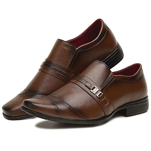 SAPATO MASCULINO SOCIAL ESTILO ITALIANO KIT 2 PARES 113/114 (40, PRETO/MARROM CAPPUCCINO)