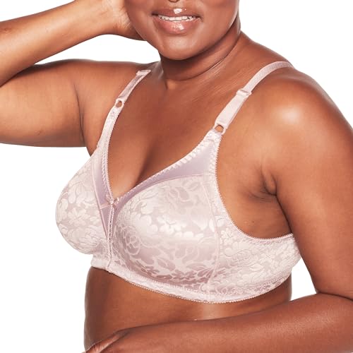 Image of Bali Women's Wireless Lace Bra, Double Support Lace Bras for Women, Stay-in-Place Straps, Full Coverage, Comfortable