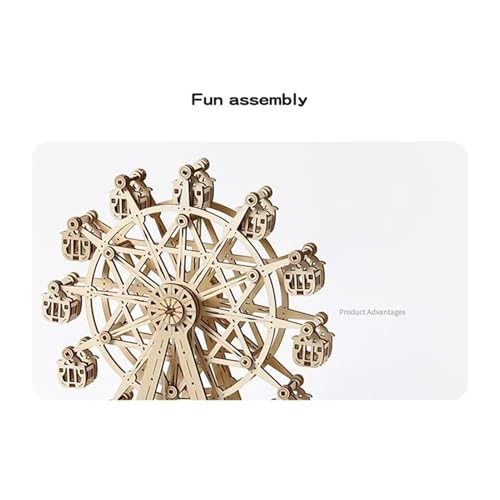 Puzzle 3D en bois contre l'ennui avec cette grande roue interactive - 7