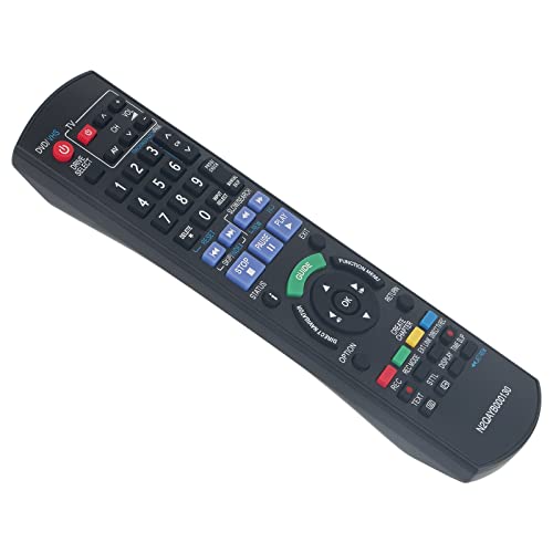 VINABTY N2QAYB000130 Replacement Remote Control Compatible with Panasonic N2QAYB000130 DVD Recorder DMR-EX77 DMR-EX87 DMR-EX98 DMR-EX98V DMR-EZ47 DMR-EZ47V DMR-EZ47-VEBK DMR-EZ47-VEBS DMR-EZ48 - Image 2