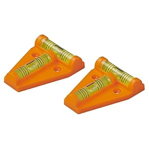 Lot de 2 niveaux à bulle magnétiques pyramidaux pour caravane, camping-car et caravane