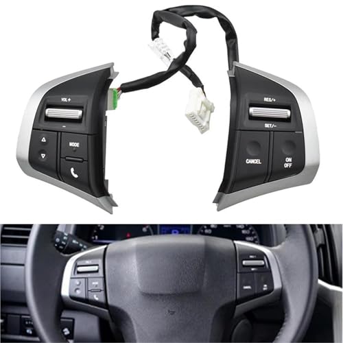 Commande téléphonique de volant Isuzu D-Max boutons de remplacement multimédia et volume audio - 2