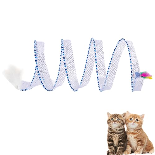 Interactive Cat Spiral Toy, Foldable Interactive Cat Tunnels Toys...