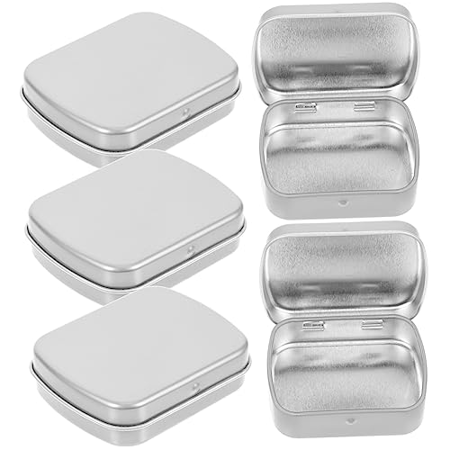 TEHAUX Rectangular Tin Box for Candy Storage Snack Organizers Iron Sundries Box