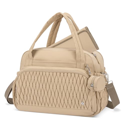 Image of Telena Tote Diaper Bags, Travel Crossbody Large Capacity Hospital Bag for Women Labor Delivery with Pacifier Case