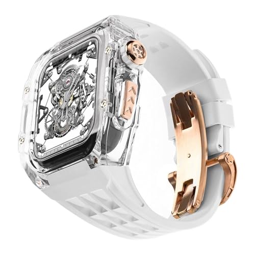 Kit de modification Apple Watch boîtier transparent Glacier bracelet caoutchouc RM