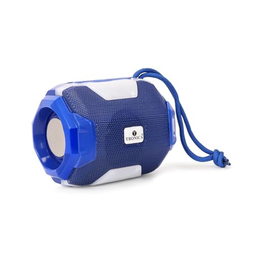 Image of TRONICA Hunter 12W Bluetooth Wireless Speaker, Rechargeable Portable Sound System with FM, USB, AUX, Easy-Carry String & Free Jute Bag Packing (Colour May Vary)