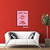 Yuaruo We Are Lost In Music Aesthetic Poster - Retro Trendy Disco Ball Bar Canvas Wall Art - Vintage Pink Cute Typographic Cartoon Print - Cool Pop Music Lover Party Classroom Decor 12x16in Unframed #3