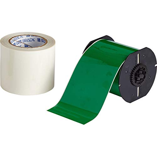 Brady B30C-4000-483GN-KT Polyester with Polyester Over Laminate Continuous Tape, 100' x 4